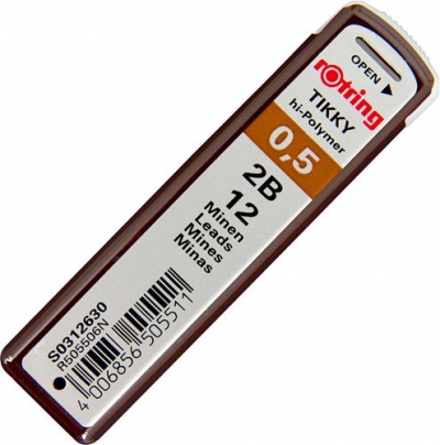 Rotring Hi-Polymer Min 05 mm 2B S0312630