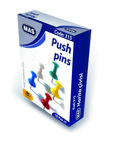 Mas 315 Harita Çivisi Renkli